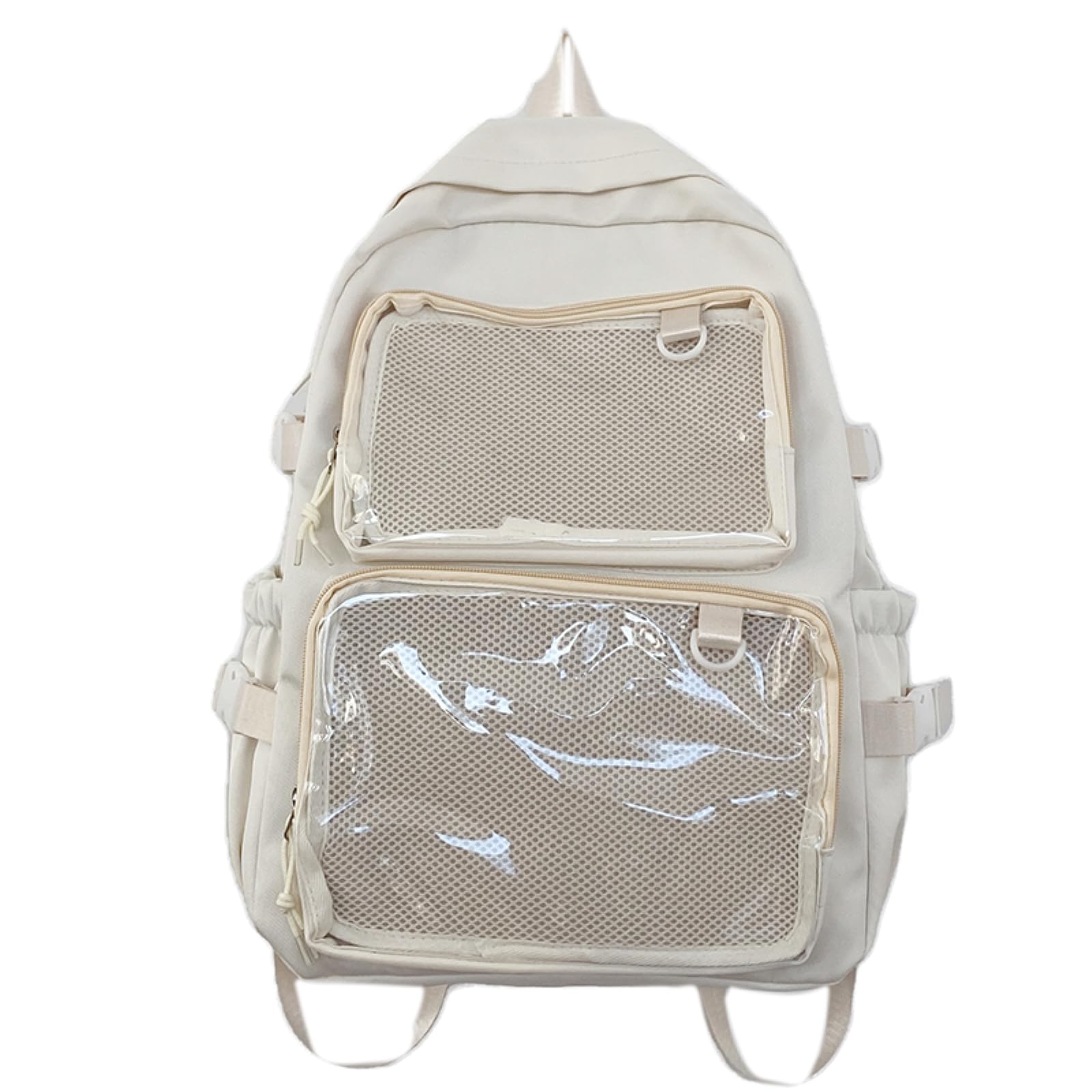 Zaino da Viaggio Borsa Trasparente ITA per Ragazze Fumetti Svantaggi Grande capacità Donna Moda Borse Scolastiche Studente Universitario-Pink