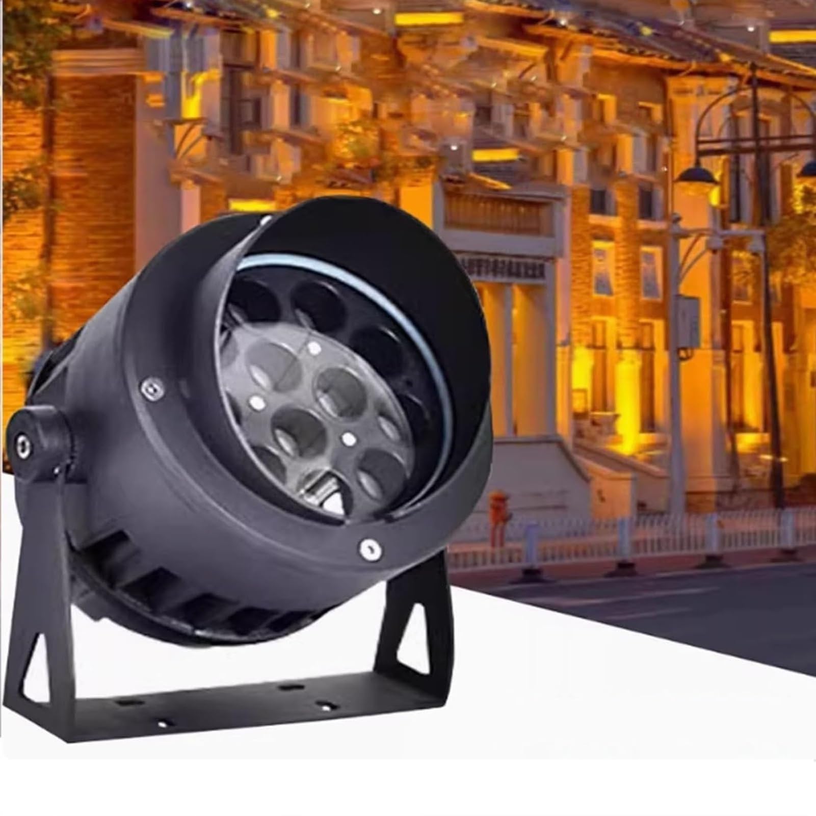 QICBYING LED Garden Spotlights - Rotation Spotlight, AC 220V Outdoor Floodlight, IP65 Waterproof Exterior Wall Spotlight Led Beam Light, Villa Courtyard Lawn Landscape Lighting(Green,18w)
