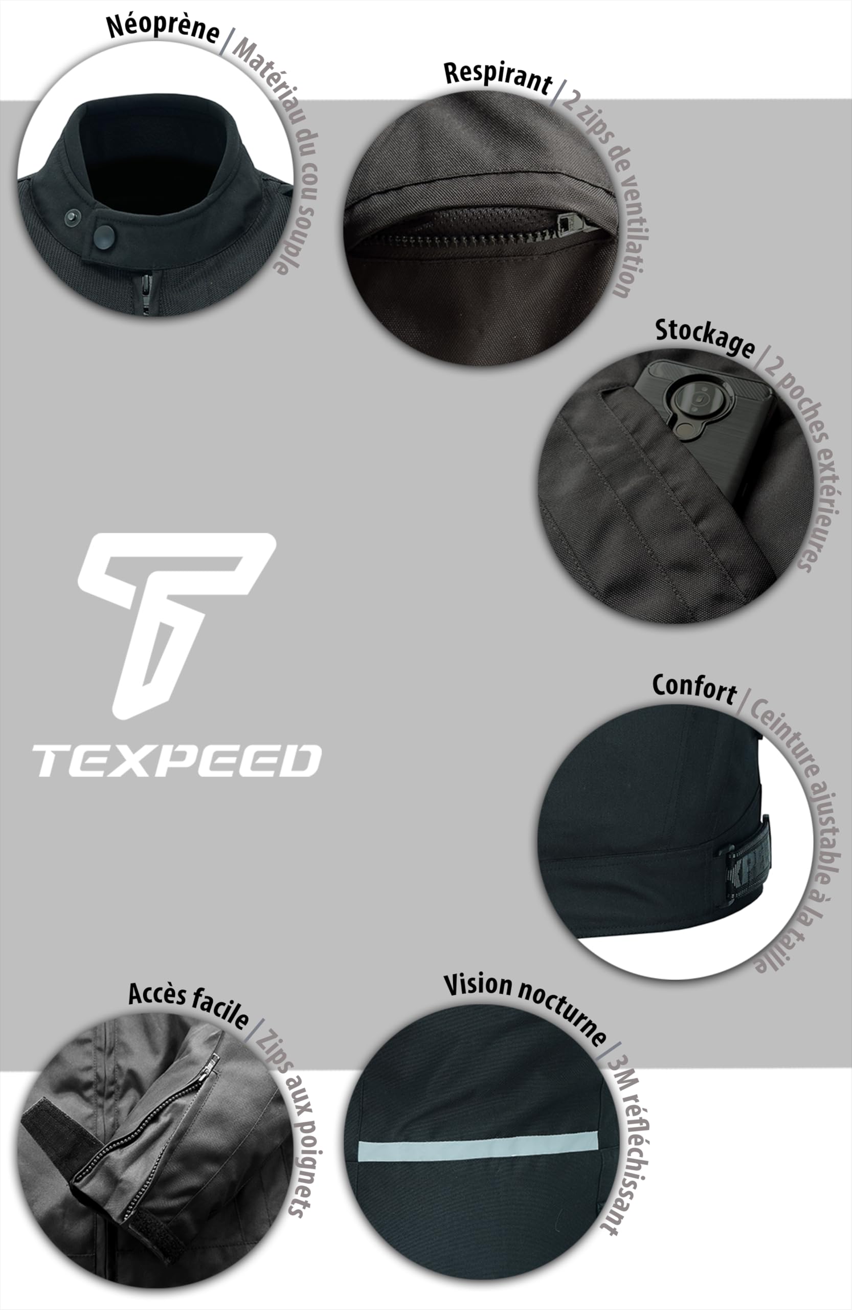 Veste Moto Toutes Saisons Pour Femme La IXS Tour Lane STS Veste Moto