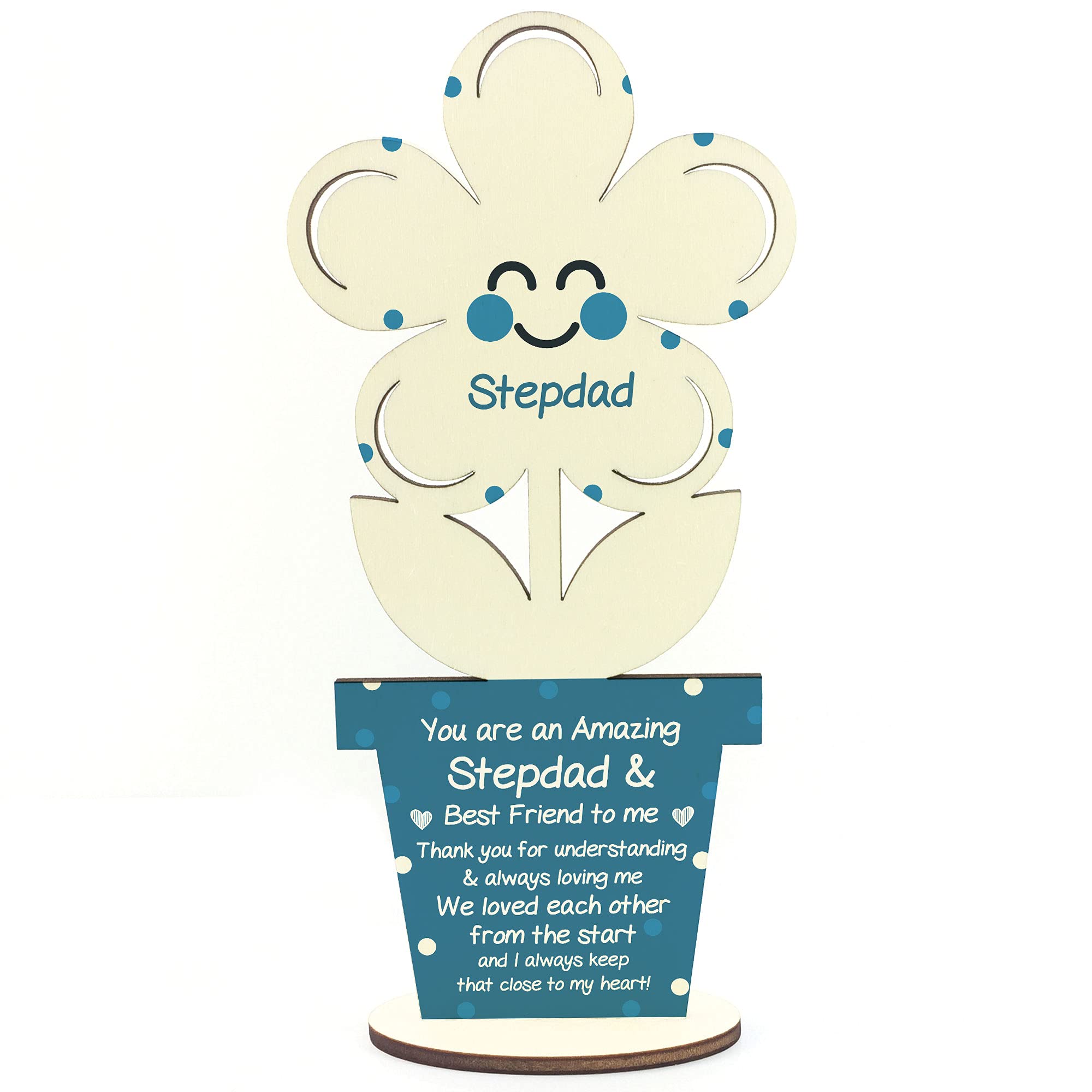 Novelty Gift For Stepdad Birthday Fathers Day Poem Thank You Stepdad Gift