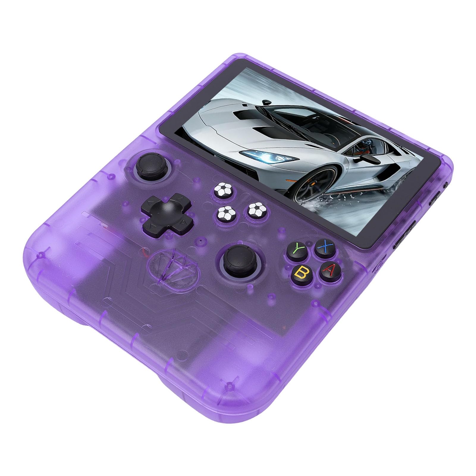 Jiawu Handheld-Spielekonsole, 6-Zoll-HD-Bildschirm, 6000-mAh-, Dual-RGB-Joysticks, Retro-Gaming-Konsole, Open-Source-Handkonsole mit 128 GB Speicherkarte für Retro-Gaming-Enthusiasten