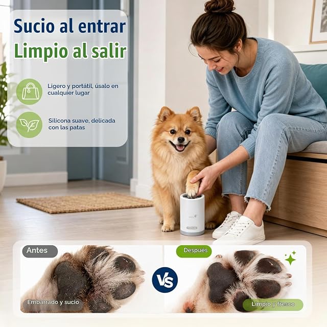 Foto 3 de 8 de Nobleza Limpiador de Patas para Perros Talla S