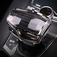 KUNGKIC Kristály Sebességváltó Gomb Borító Audi A4 S4 A5 S5 RS5 Q5 SQ5 Q7 Modellekhez Átlátszó Üveg Váltókar Fej Díszítő 8
