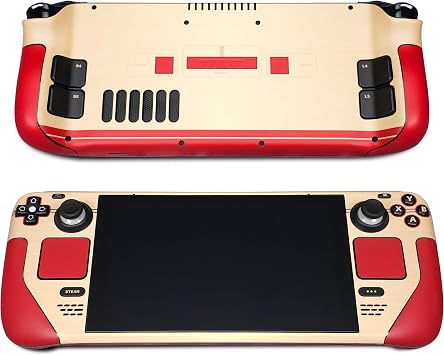 Steam Deck Skin, Famicom Edition, Full Wrapping Matte Vinyl Skin for Steam Deck Designed by POP SKIN, Compatible with Both Steam Deck LCD Version and OLED Version.