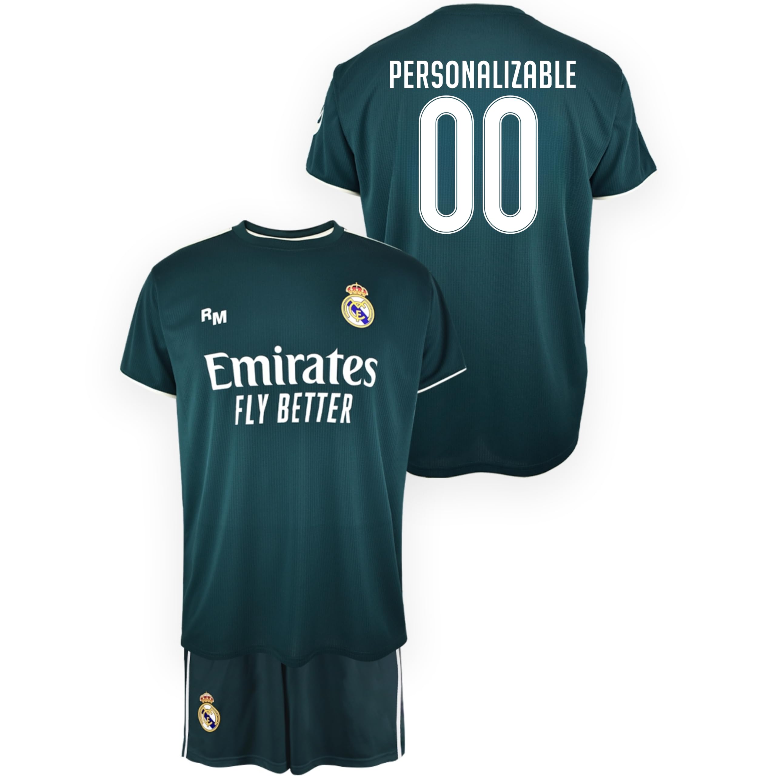 Real Madrid Kit Infantil Segunda Equipacion Temporada 2026-27 Replica Oficial Personalizable Nombre y Dorsal - Variacion por Edad