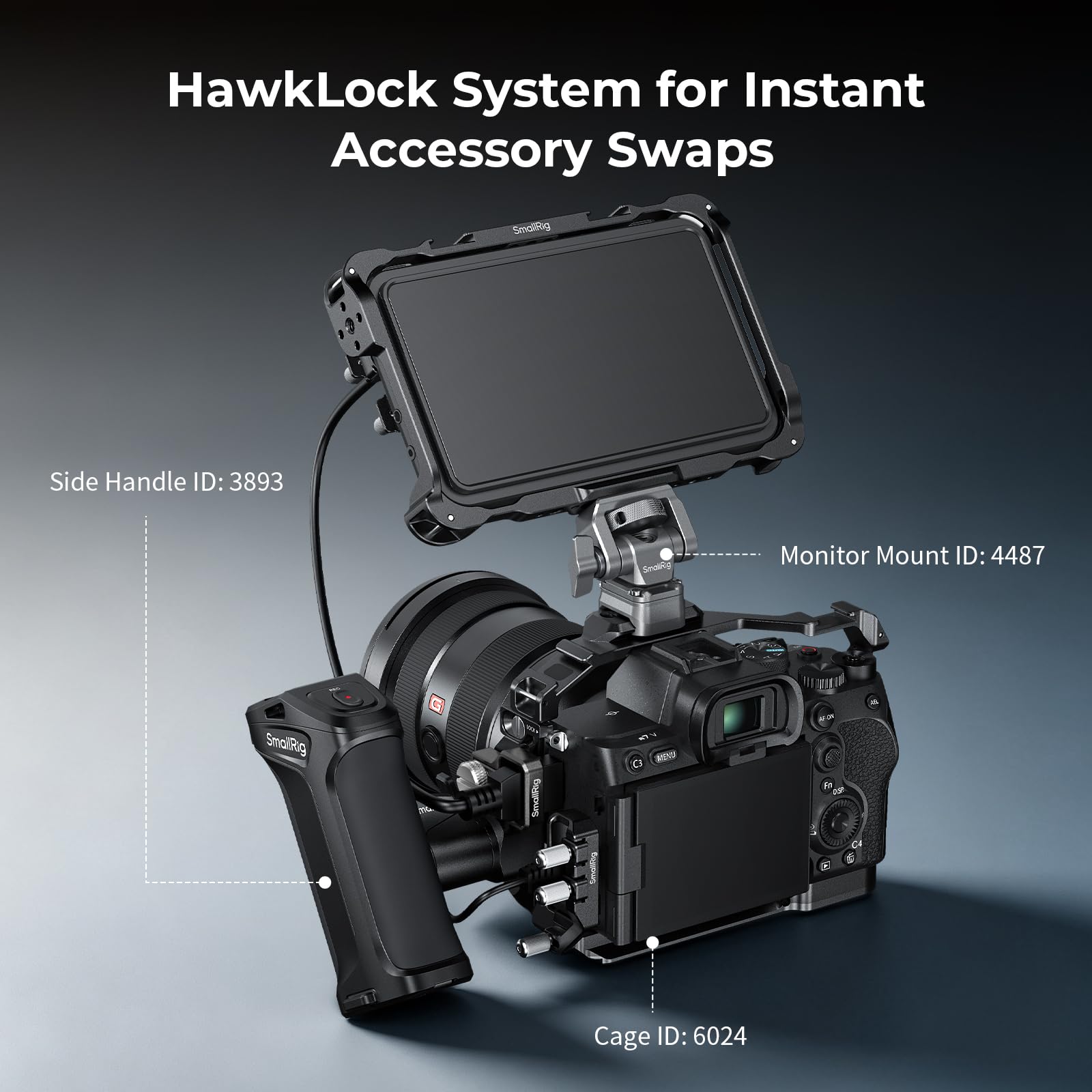 SMALLRIG Zacisk do kabla HDMI do klatek do Sony Alpha 7 V / 7 IV 6406