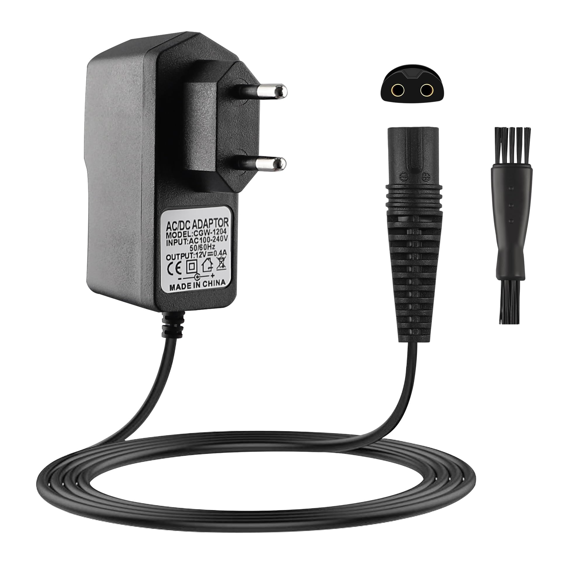 Xahpower 12V Cargador para Braun Serie 9 7 5 3 1, Cargador Cable para Braun Maquina Afeitar 300S 9-990 9-890 5-620 9467cc 51-B1200s 50-M4500cs 51-B4650cs 51-M4500cs 71-B1200s 70-B1200s 70-B7850cc