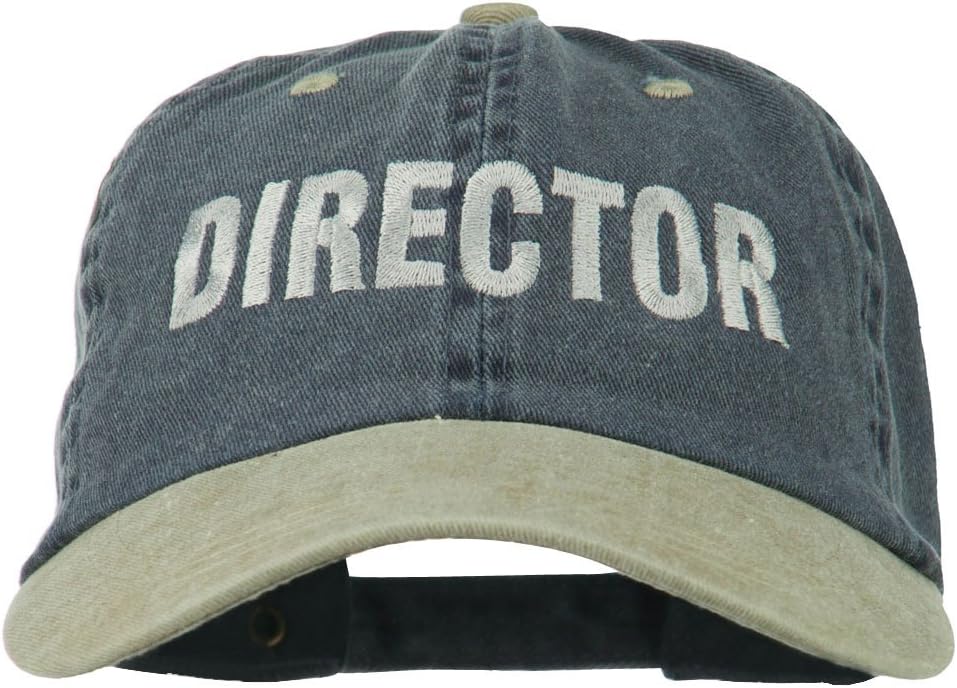 e4Hats.com Movie Director Embroidered Washed Two Tone Cap