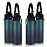 Volhoply Insulated Water Bottles Bulk 4 Pack,40 oz Stainless Steel Sports Bottle with Paracord Handle & Spout Lid,Double Walled Water Cups with Wide Mouth,Reusable Large Water Cup(Dark Night,4 Set)