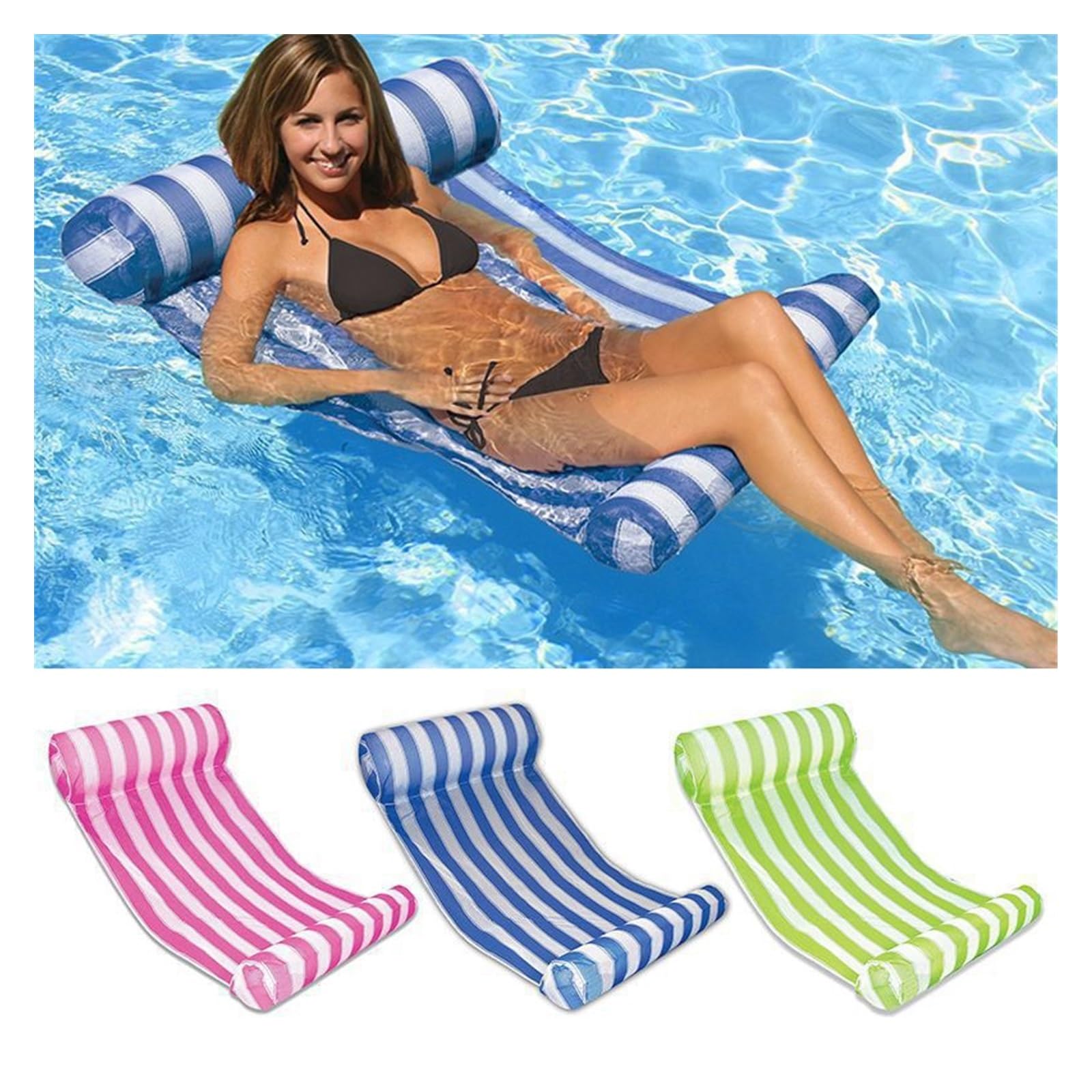 Hamac d'eau Hamac flottant flottant Lit flottant Jouets flottants Gonflable Lit flottant Chaise Piscine Hamac gonflable pliable Hamac Gonflable Flottant