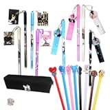 YouU 37 pcs Gel Pen Black Ink School Supplies Gift Set BT$ Bangtan Boys Pencil Case Ballpoint Gel Pen with Cute Stickers