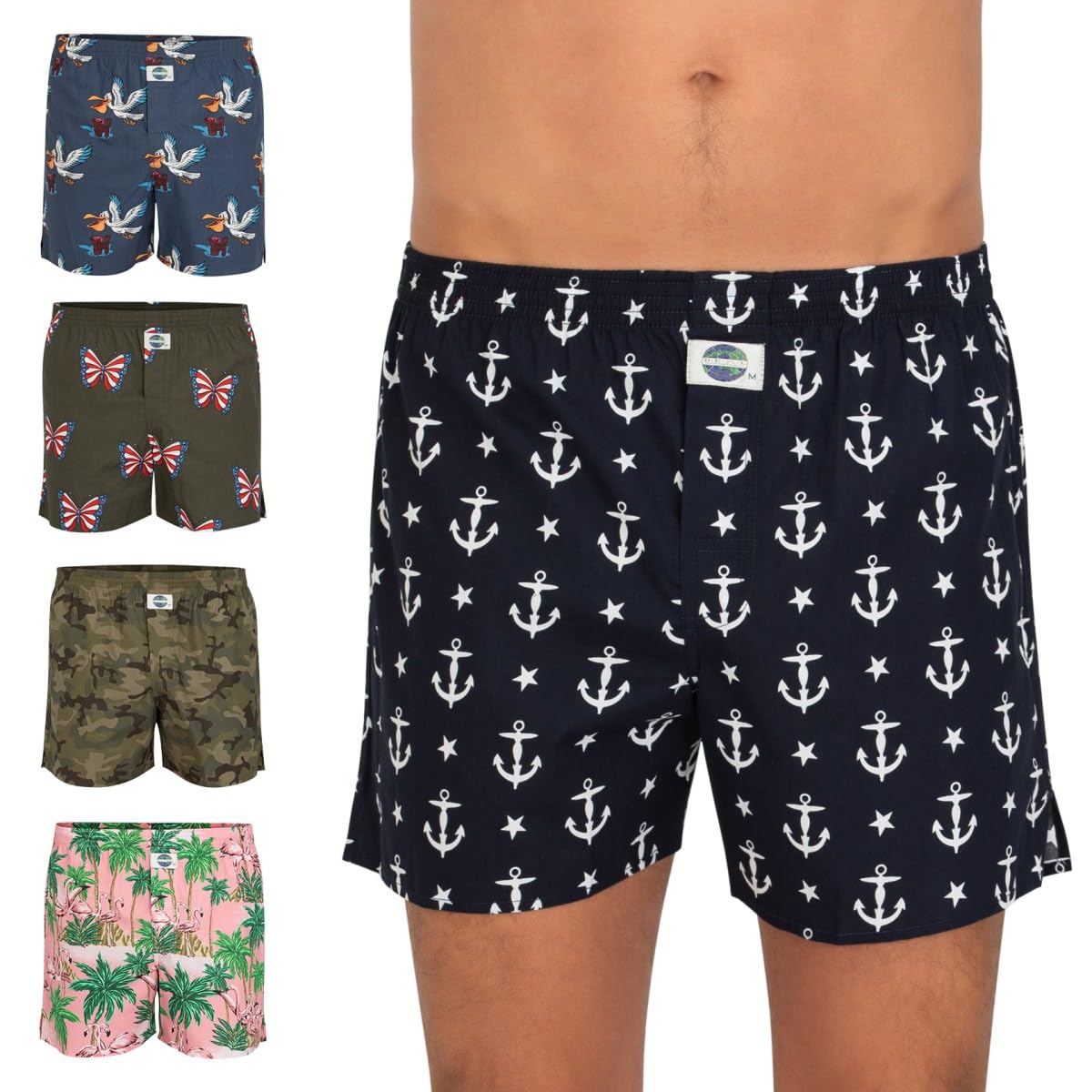 D.E.A.L International 5-er Set Boxershorts mit Motiv Mix