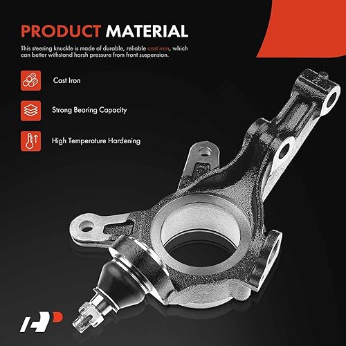 Miniatura 4 de A-Premium 2 nudillos de dirección de suspensión delantera compatibles con Honda Civic 2001-2002 L4 1.7L, repuesto # 51210-S5A-J10