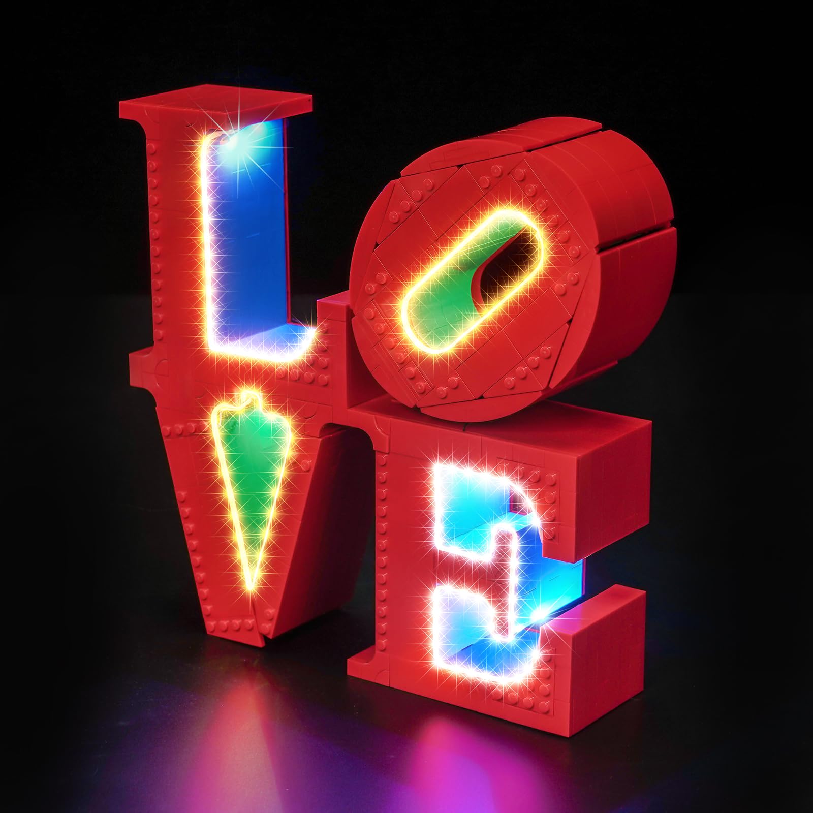 Hilighting Upgraded Led Light Kit Compatible with Lego Art Love Collectible Building Set, Lights Decoration Compatible with Lego 31214 (Model Not