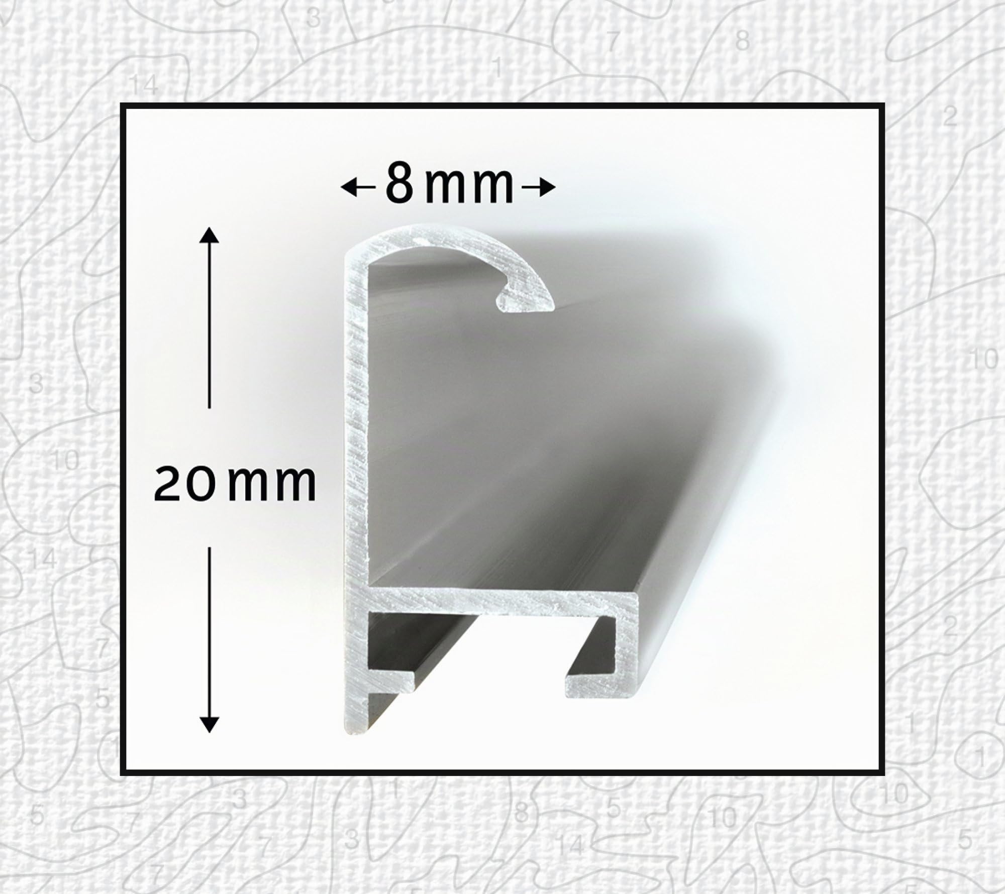 Schipper 605270766 Malen nach Zahlen, Alurahmen Triptychon, 120 x 40 cm, Silber matt ohne Glas für Ihr Kunstwerk, einfache Selbstmontage