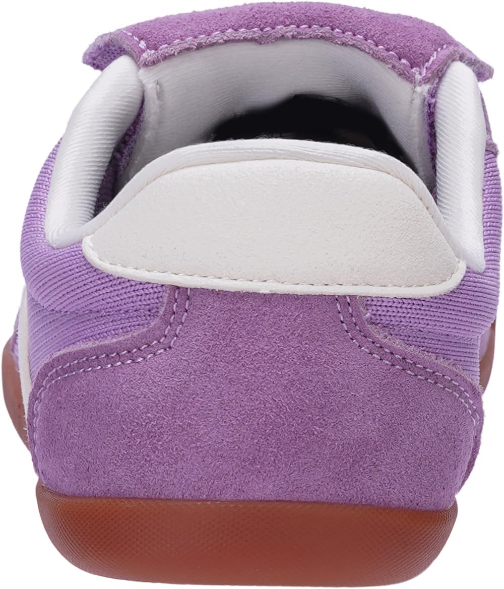 WHITIN Wide Toe Box Barefoot Shoes for Women + Casual Walking Sneakers + Trendy Fold-Over Tongue