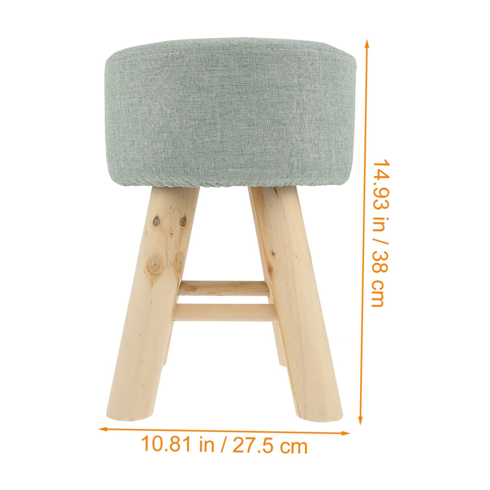 SEWOART Footstool Gentle Fabric Anti-Skid Boys and Girls Stool Long-Lasting Easy to Maintain