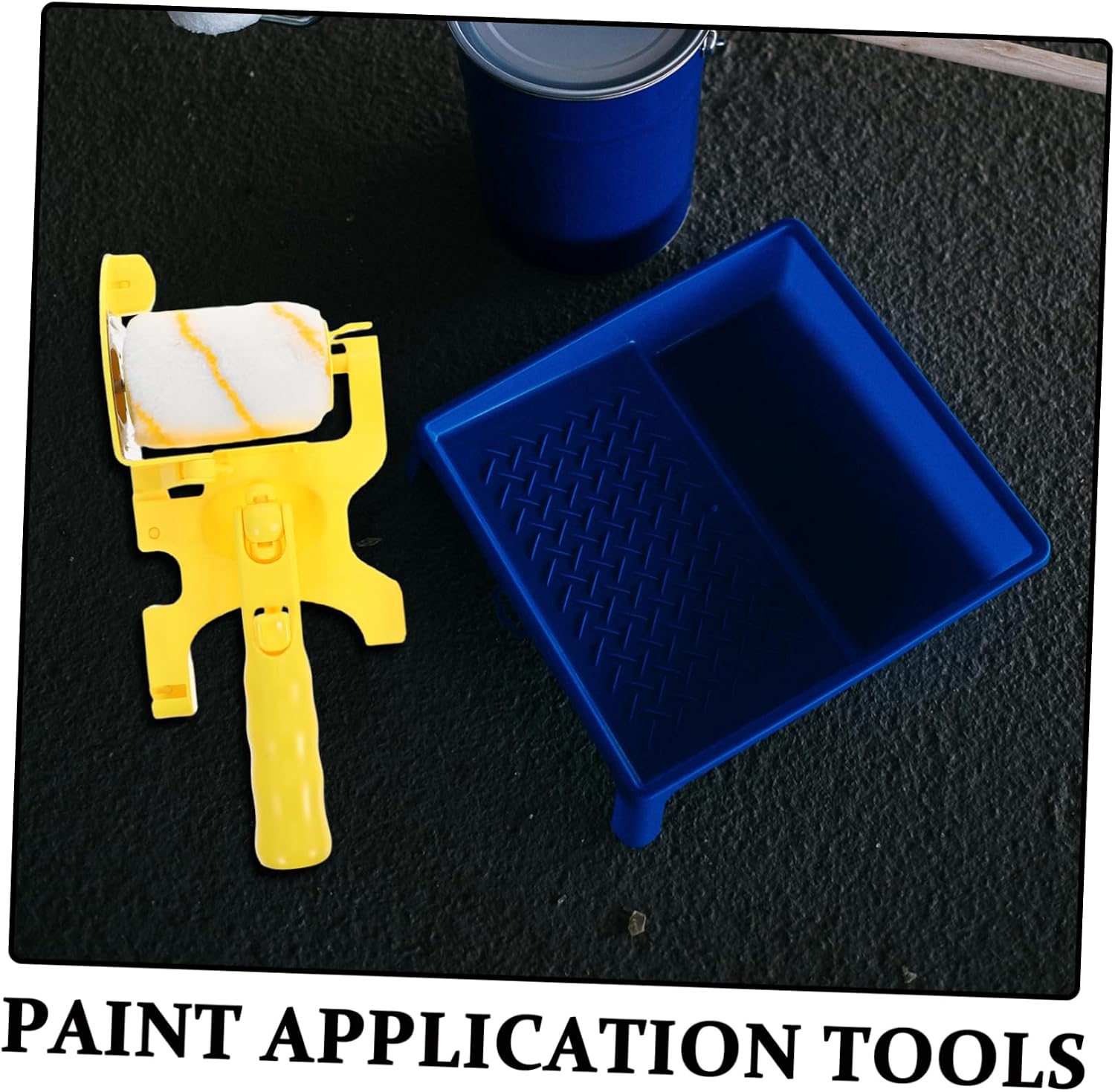 OSALADI Paint Edger Roller Brush Set Handheld Tool for Seamless Edge Cutting Trim Corners and Narrow Surfaces Ergonomic Design for Easy Cleaning and Compact Storage