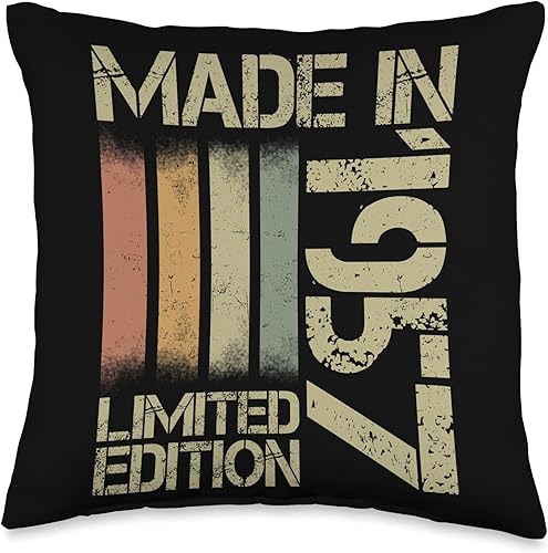 1957 vintage birthday retro Limited Edition men woman gift Throw Pillow 1957 vintage birthday retro Limited Edition men woman gift Throw Pillow