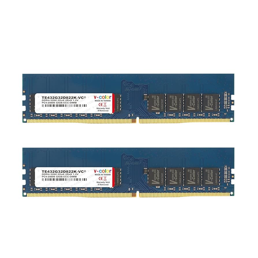 v-color DDR4 3200 64GB メモリー V-Color DDR4 64GB (2x32GB) 3200MHz (PC4-25600) Server Memory
