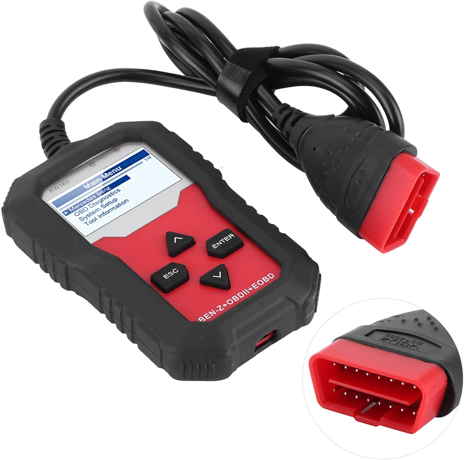 Akozon Car Diagnostic Tool FullFeatured FullSystem ABS Brake System Scanner Fit English Version (English)