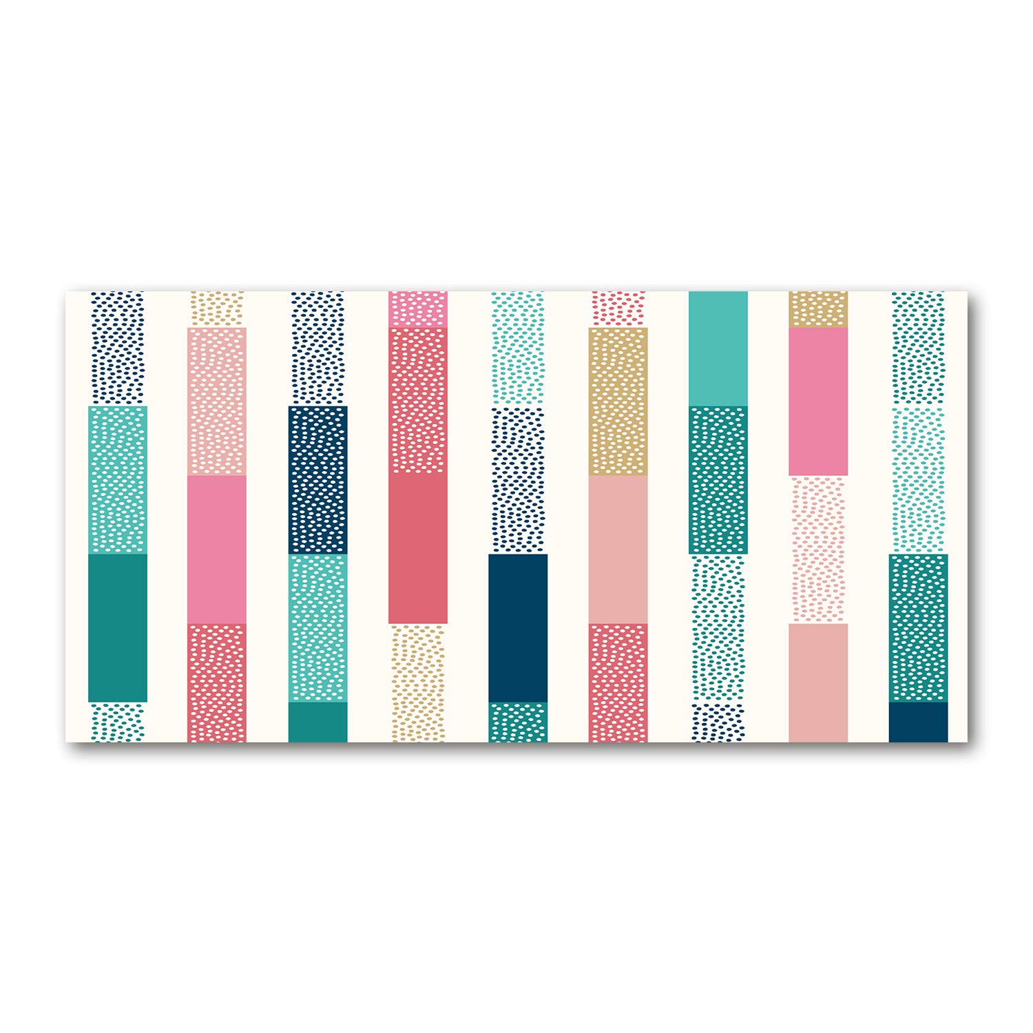 Tableau acrylique mural haut de gamme Tulup 120x60 cm motif abstrait multicolore