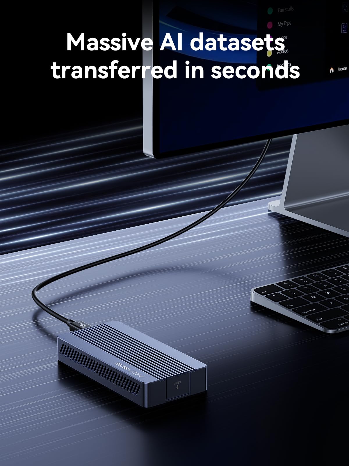 Amazon.co.jp: ACASIS 40Gbps M.2 NVMe SSDエンクロージャ 冷却ファン