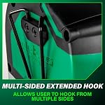 Metabo HPT 25 Ft Tape Measure, 17-Ft Reach & 14-Ft Standout, Wire Belt Clip and Lanyard Attachment, 1/8-Inch Incremental Fractions, Manual Blade Stop, TruRangeTM, 115925M | Nylon Coated Steel, Lightweight Design, High Visibility, 17-ft Long Reach, 1/