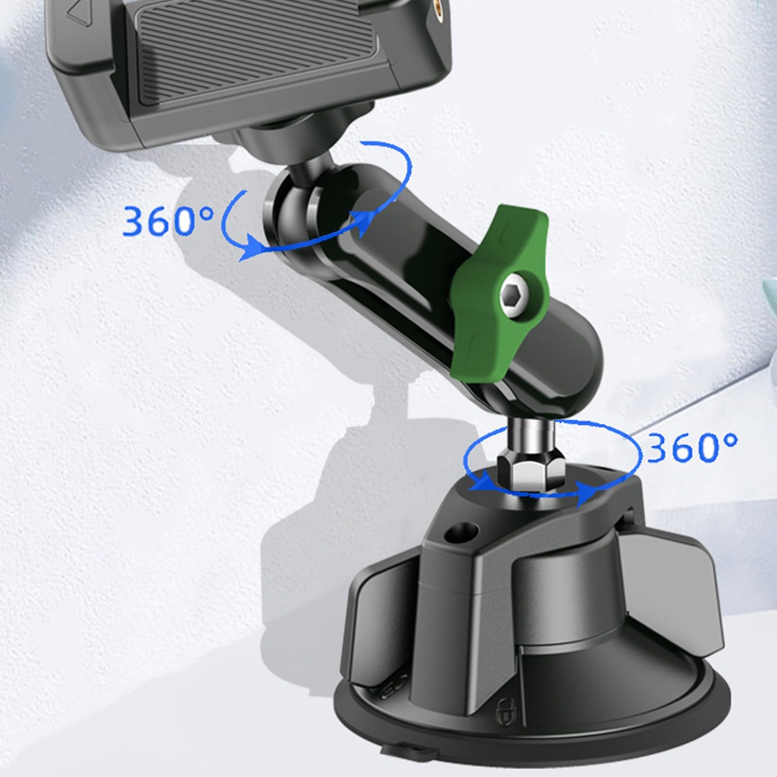 Supporto per telefono da auto regolabile in altezza Cruscotti Supporto a ventosa Rotazione 360 Cruscotti Supporto per telefono Generale Per Smartphone Supporto per telefono per la navigazione e il