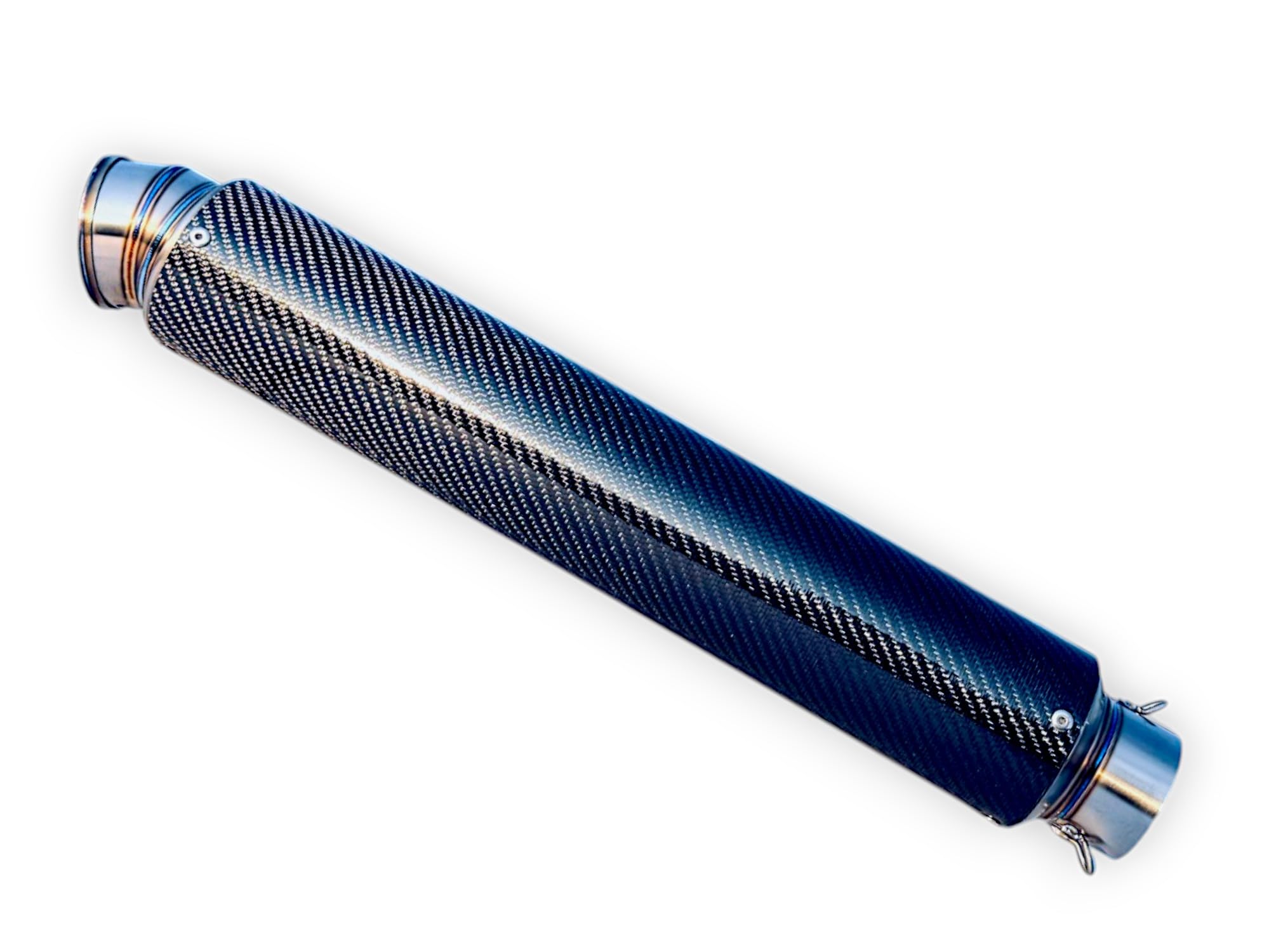 Amazon | 汎用! 60.5MM チタン カーボン TI CARBON サイレンサー 