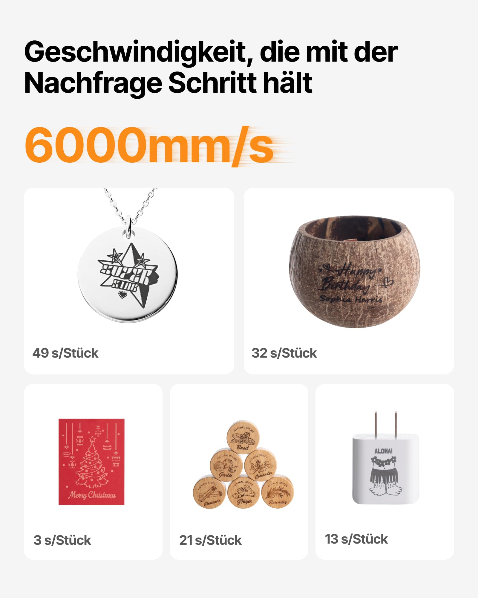 xTool F2 Dual Laser Graviermaschine, nur für gewerbliche Anwender, 6000mm/s Ultra-Schnell, 50MP Kamera, 3D-Relief & Farbgravur auf Metall, Tragbarer Desktop-Laser für Kleinserien & Vor-Ort-Einsätze