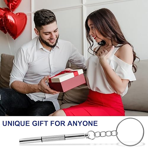 Miniatura 8 de Bewudy 5 mini destornilladores de lentes, 3 en 1, kit de reparación de destornilladores multifunción para gafas, destornillador pequeño para ajuste