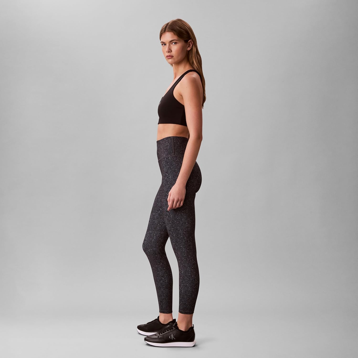 Calvin Klein Women's Performance Printed Logo High Rise 7/8 Leggings