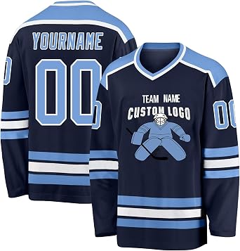 Custom Hockey Jersey for Men Women Youth Stitched or Printed Personalized Team Name Number Logo