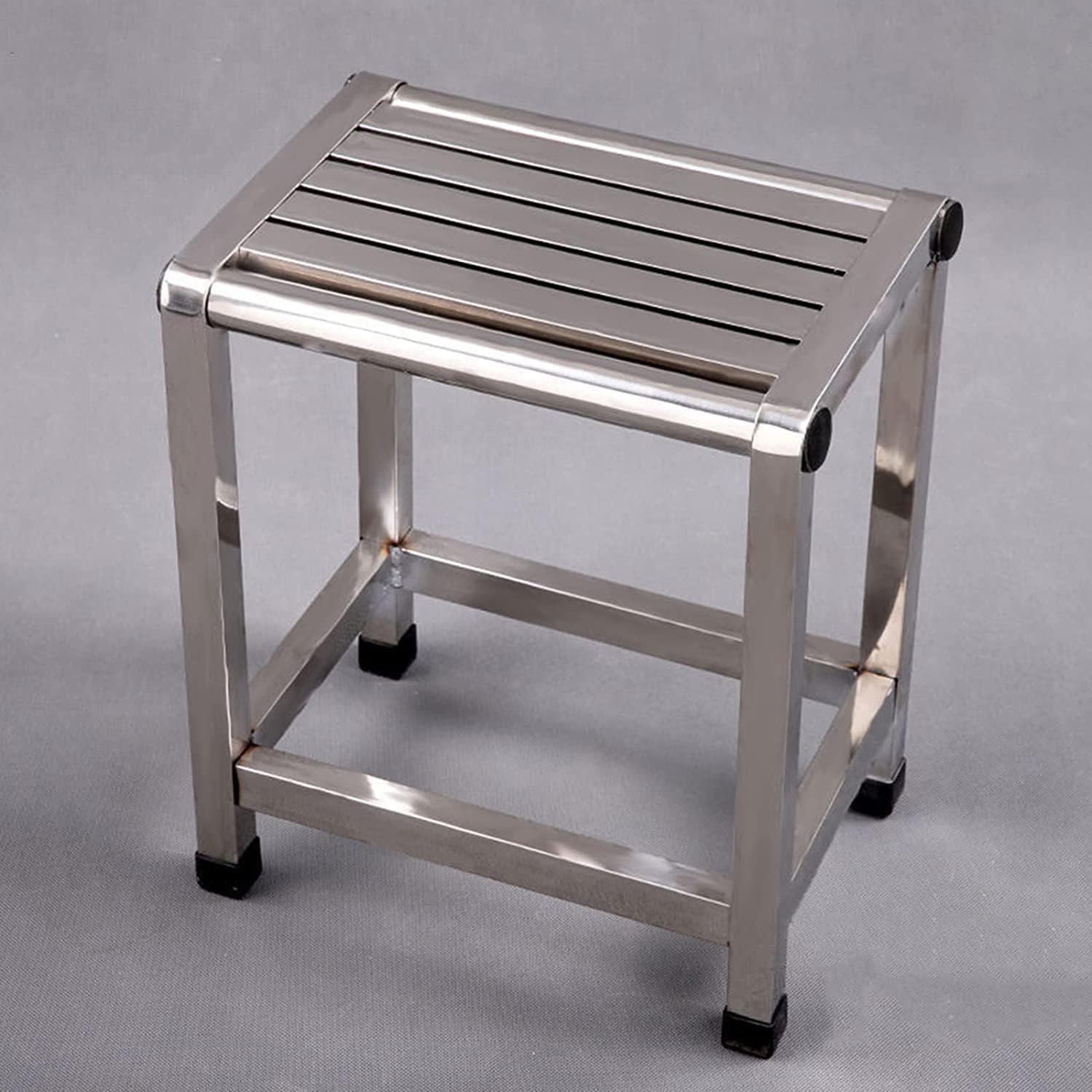 Taburete de Ducha, Asiento de Ducha, Capacidad de Carga de Acero Inoxidable 300 kg y diseño Antideslizante para Ducha, Banco de Ducha Aplicable a Personas Mayores y discapacitadas,46cm