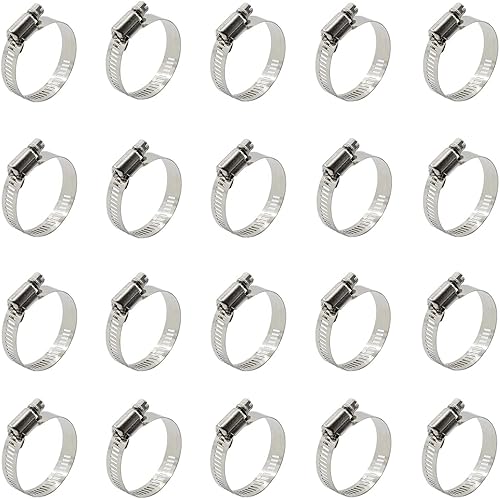 Miniatura 18 de 20 abrazaderas de cable, abrazaderas ajustables de acero inoxidable 304 para conductos, abrazadera de tubo, abrazadera de conducto de aire