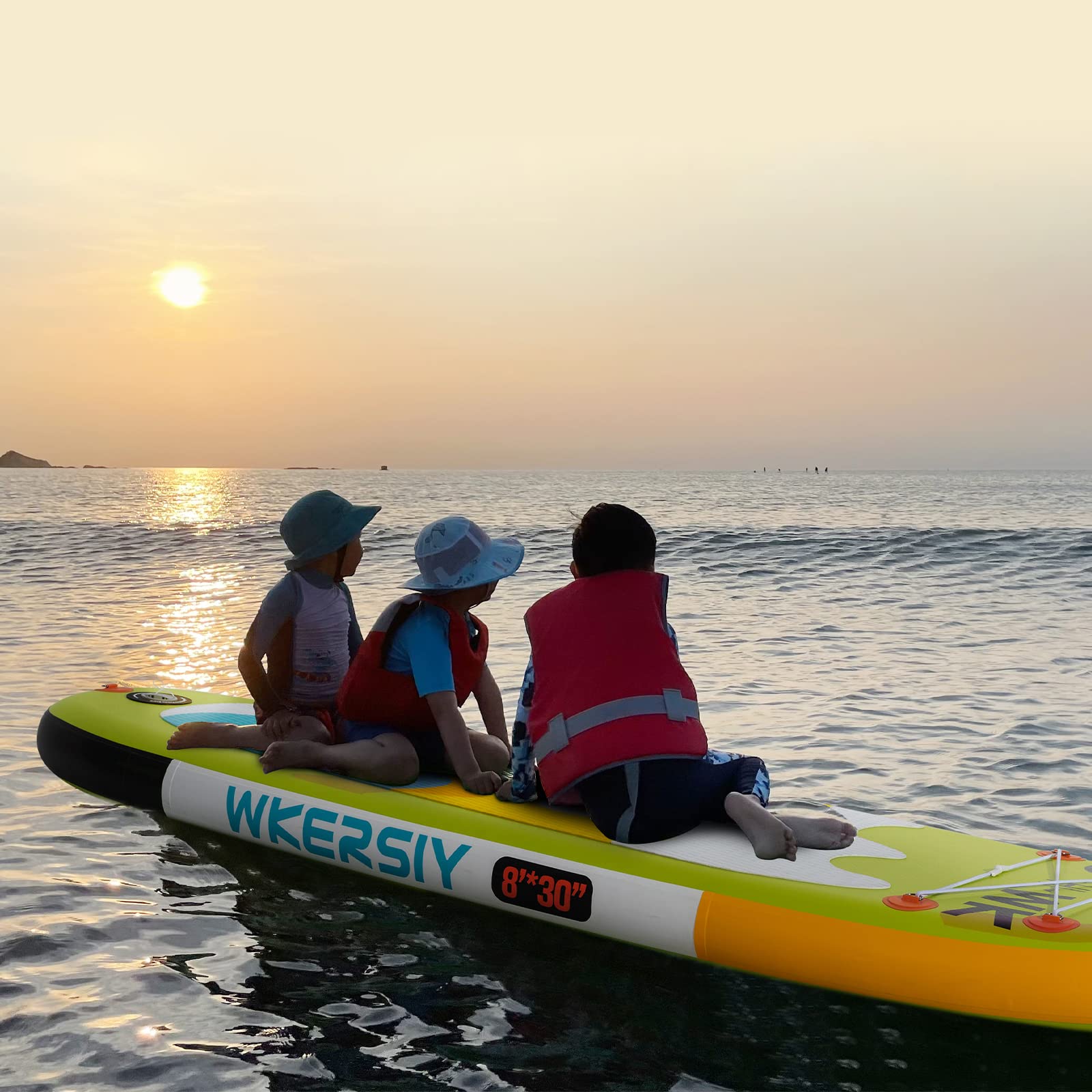 CalmGeek Şişme Stand Up Paddle Board Çocuklar için 8'x30''x6