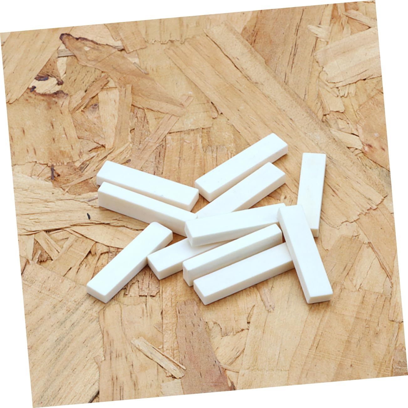 Abaodam Beef Bone Guitar Nuts 10-pack Acoustic Guitar Saddle Bone Nut and Saddle Blanks Unique