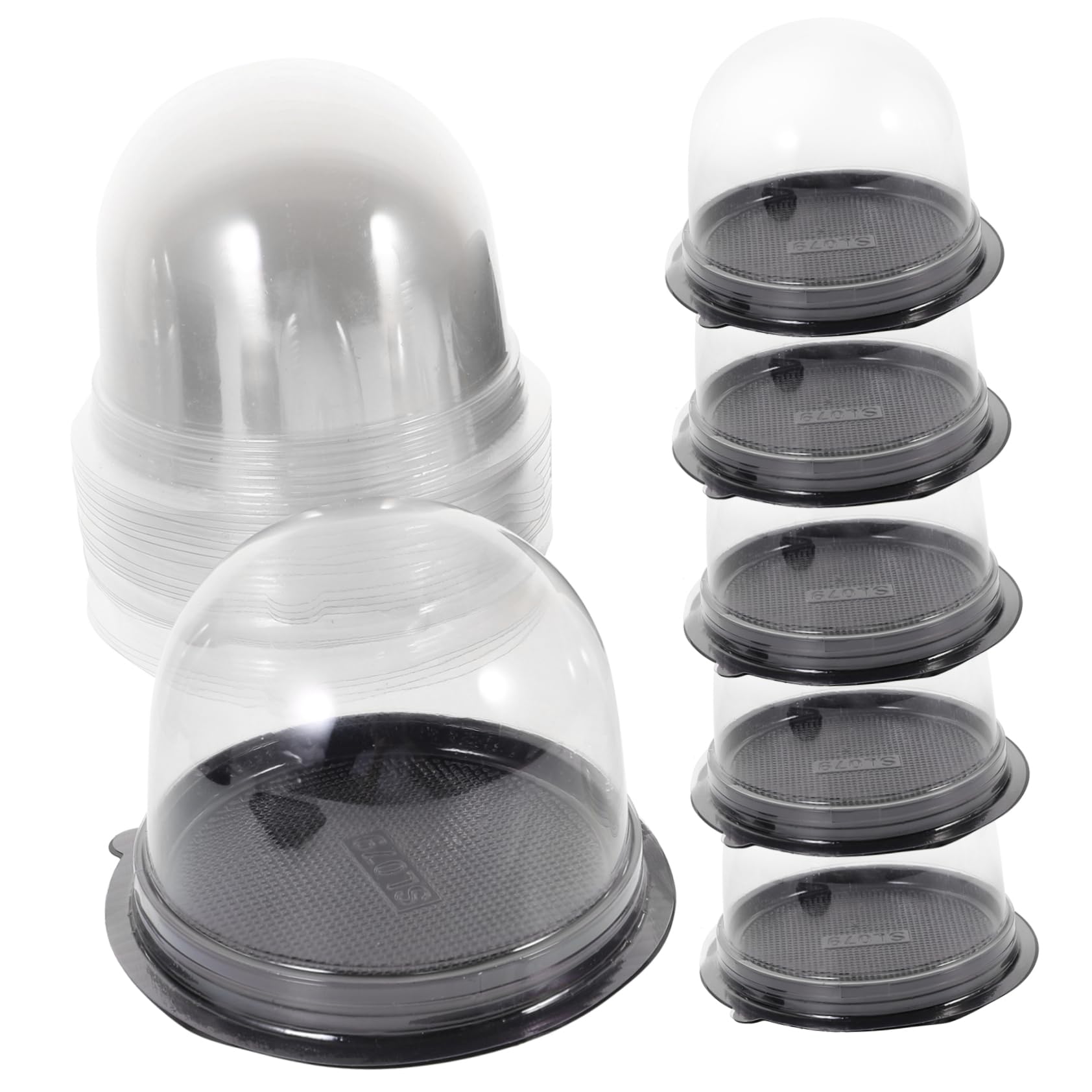 ABOOFAN 50 Sets Cake Carrier Small Cake Box for Birthdays Receptions Baby Showers