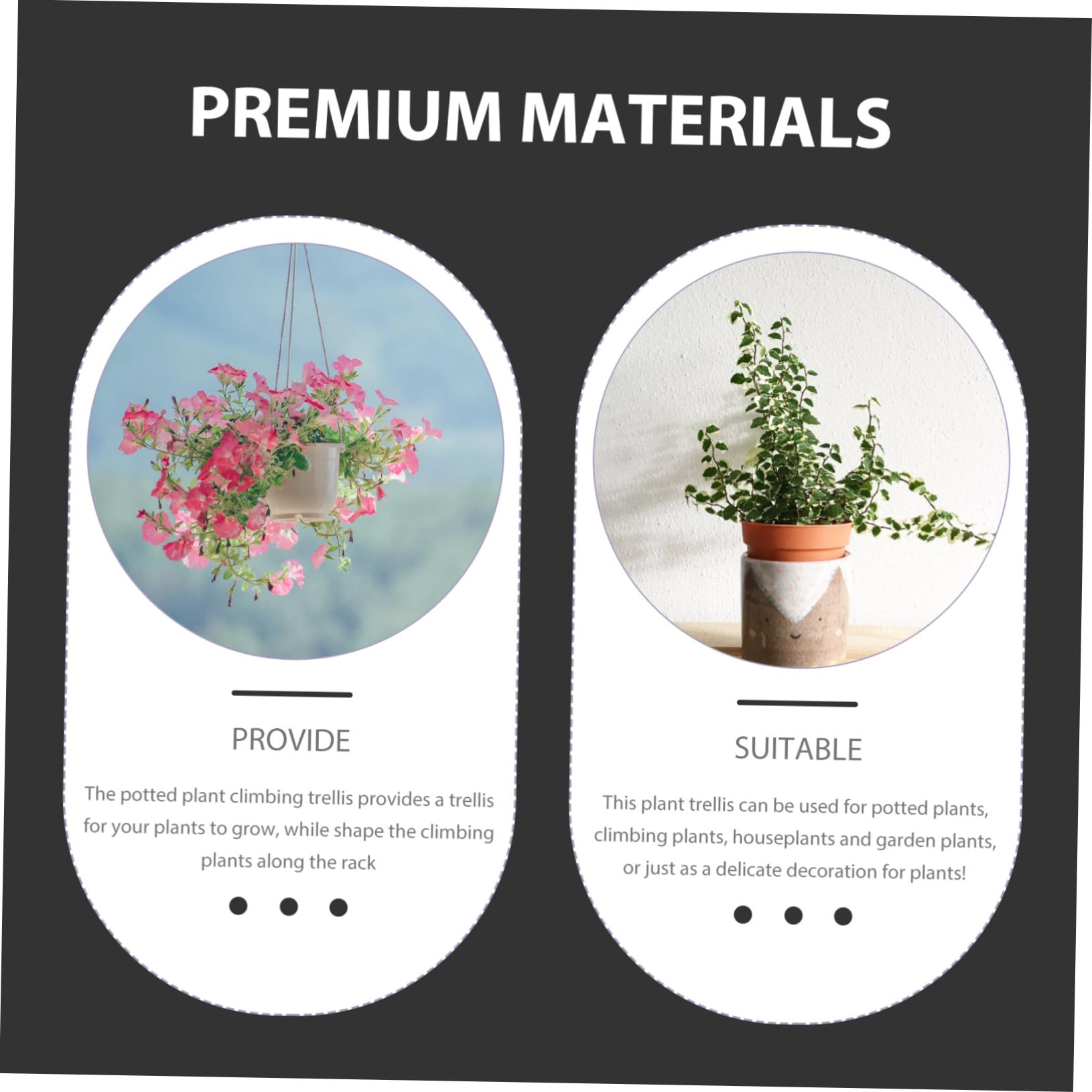 Treillis de Jardin pour Plantes Grimpantes 1 Set en Fer Noir