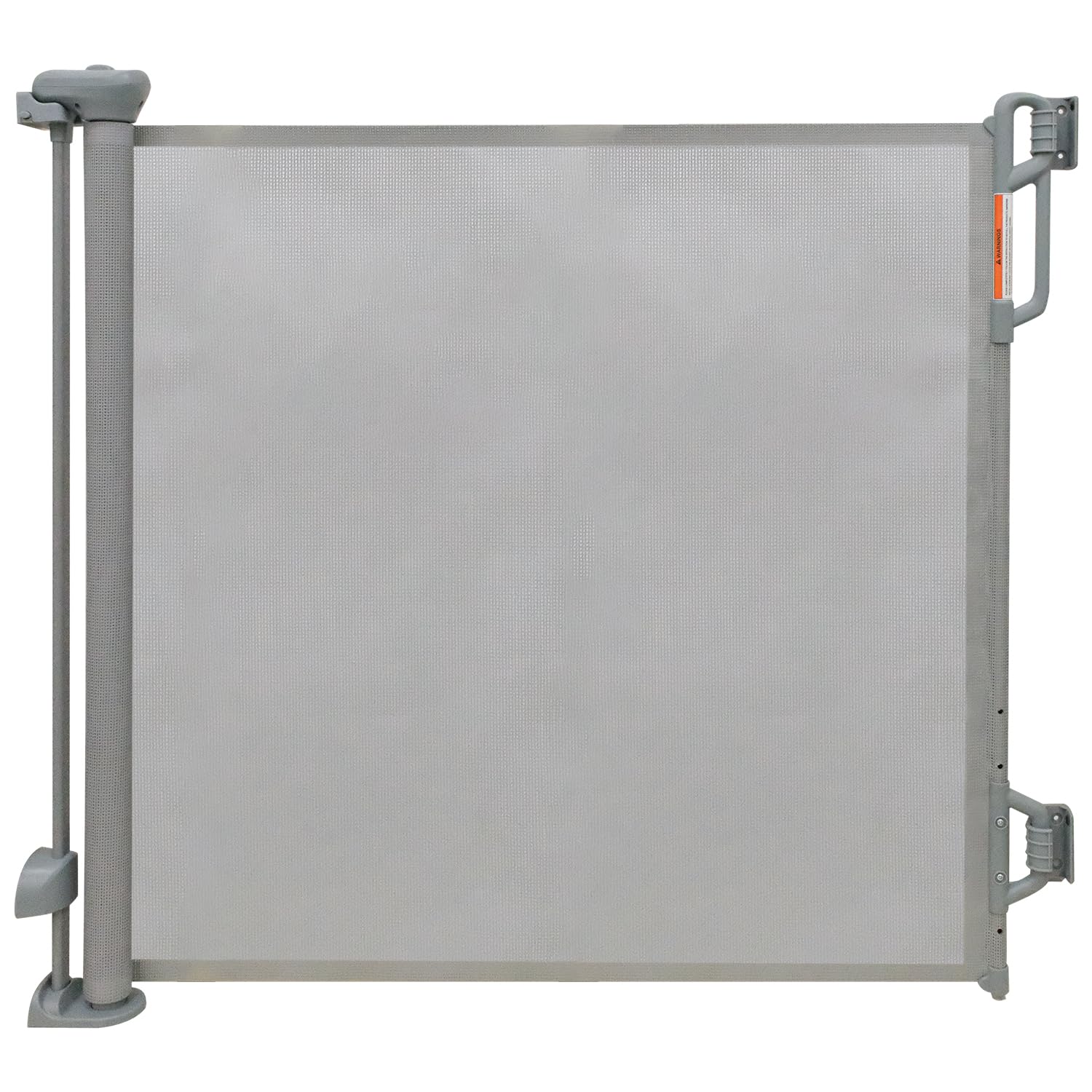 Porte de sécurité pour bébé rétractable/Porte en Filet pour Chien, Convient pour Une Utilisation intérieure et extérieure, s'étend jusqu'à 55" de Large, Gris (Gray, Le Standard)