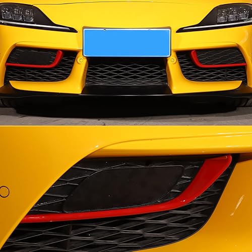 Vista 6 de Cubierta delantera para luz antiniebla, marco de cejas, decoración exterior compatible con Toyota Supra GR A90 A91 MK5 2019-2022, accesorios Supra