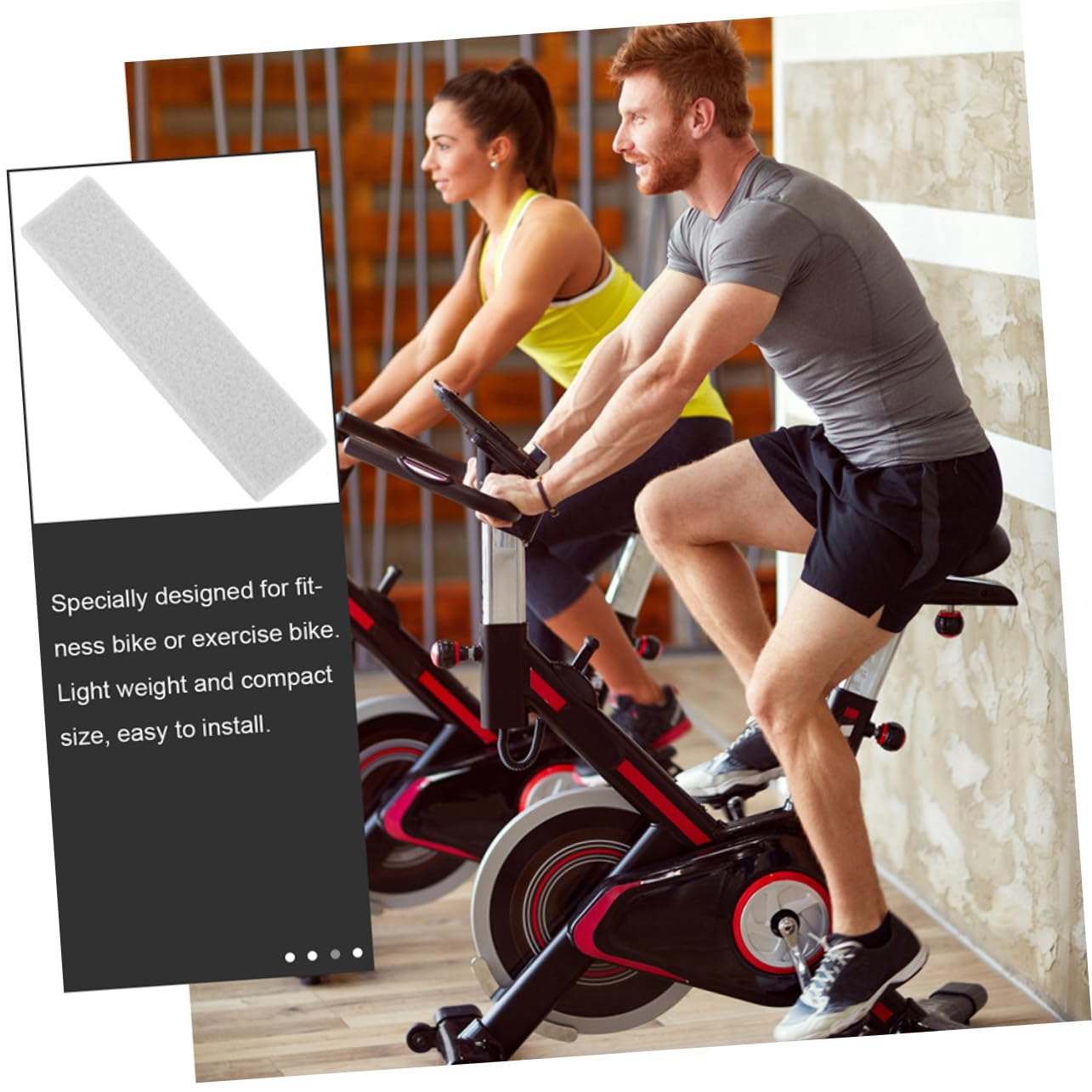 Pastiglie Freno per Bici da Esercizio Indoor in Feltro 6 Unitá Antiscivolo Facili da Installare per Bici Domestica