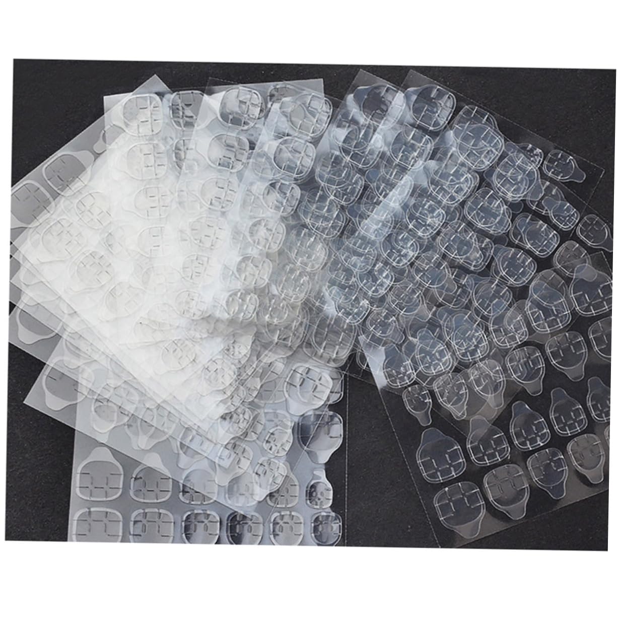 FRCOLOR 3er-set Jelly-nagelkleber-aufkleberpackung Nagelkleber Für Einfache Nagelkunst-erstellung 50 Blatt * 3