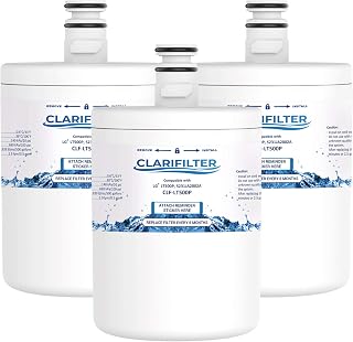 Clarifilter LT500P Fridge Water Filter Cartridge compatible with LG LT500P, 5231JA2002A 5231JA2002B; GEN11042FR-08 GEN11042F-08; ADQ72910901; ATAG AK100V, 6572447, 88009234 (3)