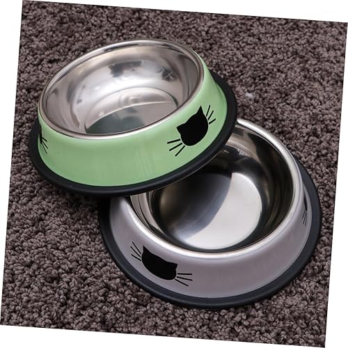 Miniatura 8 de ABOOFAN Tazón de acero inoxidable para perros, cuencos antideslizantes para perros, comedero para mascotas, cuenco para mascotas, tazón de comida