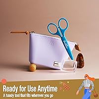 Vista 6 de Beaditive Juego de tijeras para detalles de alta precisión (2 piezas) puntas afiladas y finas, corte de papel, álbumes de recortes, costura