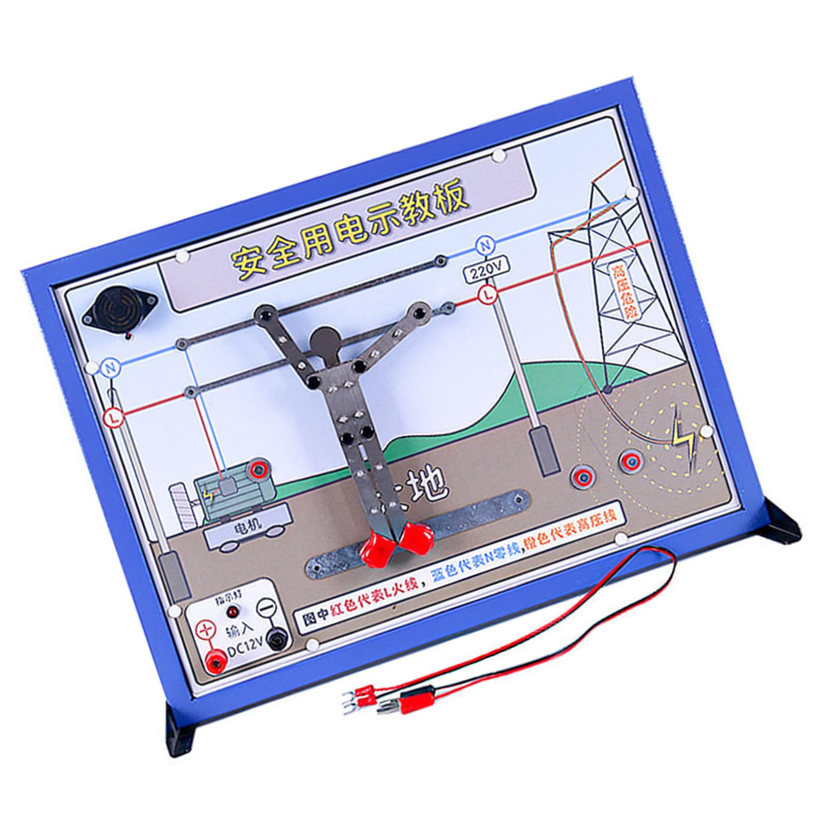 Pannello didattico per la formazione del circuito elettrico per l ' istruzione in Affidabile strumento studio scientifico in metallo e plastica Strumenti per l ' educazione fisica