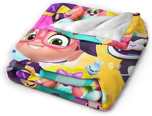 Miniatura 2 de Ab-by Hat-Cher - Manta de forro polar con impresión 3D para el hogar, para sofá, cama, acogedora, ultrasuave, 40 x 30 pulgadas