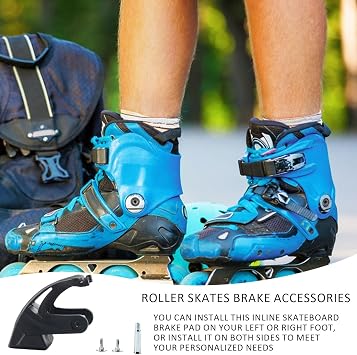Roller Skate Stopper Plug - Durable Toe Brake for Skates | Abrasion Resistant Skate Brake Block - Reliable Replacement for Adult Inline Skate Brake Systems